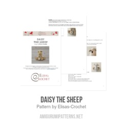 Daisy the Sheep amigurumi pattern by Elisas Crochet