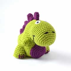 Elvis & Priscilla the Dinos amigurumi pattern by Elisas Crochet