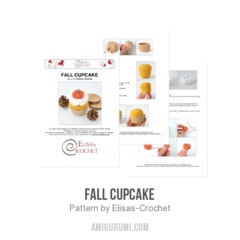 Fall Cupcake amigurumi pattern by Elisas Crochet