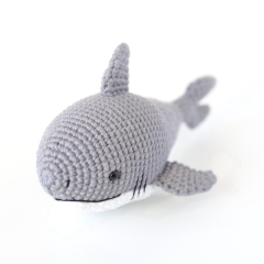 Finley the Shark amigurumi pattern by Elisas Crochet