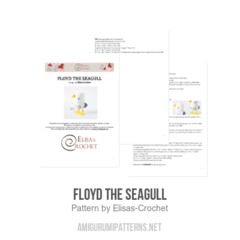 Floyd the Seagull amigurumi pattern by Elisas Crochet