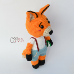 Fred the Fox amigurumi by Elisas Crochet