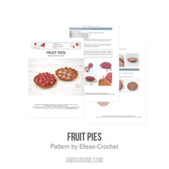 Fruit Pies amigurumi pattern by Elisas Crochet