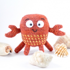 Gregory the Crab amigurumi pattern by Elisas Crochet