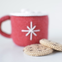 Hot Chocolate Mug and Cookies amigurumi by Elisas Crochet