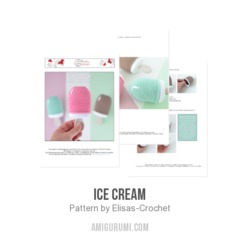 Ice Cream amigurumi pattern by Elisas Crochet