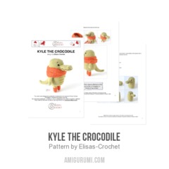 Kyle the Crocodile amigurumi pattern by Elisas Crochet
