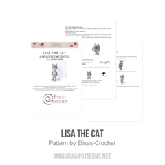 Lisa the Cat amigurumi pattern by Elisas Crochet