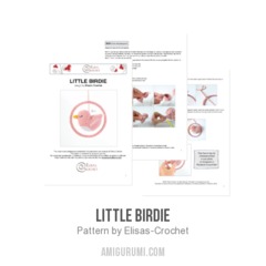 Little Birdie amigurumi pattern by Elisas Crochet