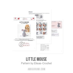 Little Mouse amigurumi pattern by Elisas Crochet