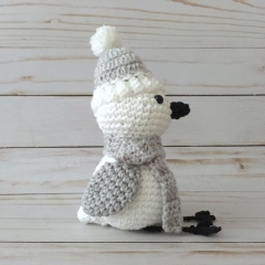 Little Snow Bird amigurumi pattern by Elisas Crochet