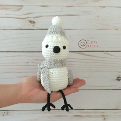 Little Snow Bird amigurumi by Elisas Crochet