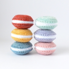Macaroons and Coffee Cup amigurumi pattern by Elisas Crochet