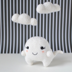 Moony the Ghost amigurumi by Elisas Crochet