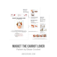 Nugget the Carrot Lover amigurumi pattern by Elisas Crochet