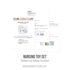 Nursing Toy Set amigurumi pattern by Elisas Crochet