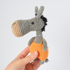 Pedro the Donkey amigurumi pattern by Elisas Crochet