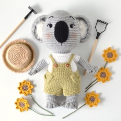 Pierre the Koala amigurumi pattern by Elisas Crochet