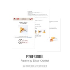 Power Drill amigurumi pattern by Elisas Crochet
