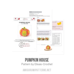 Pumpkin House amigurumi pattern by Elisas Crochet