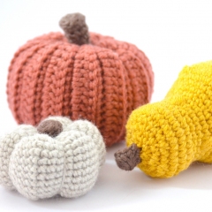 Pumpkin Trio amigurumi by Elisas Crochet