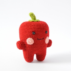 Red Bell Pepper amigurumi pattern by Elisas Crochet