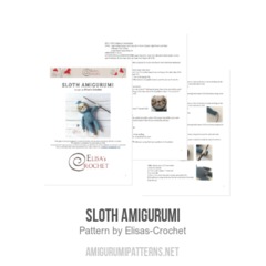 Sloth Amigurumi amigurumi pattern by Elisas Crochet