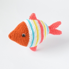 Striped Fish amigurumi by Elisas Crochet