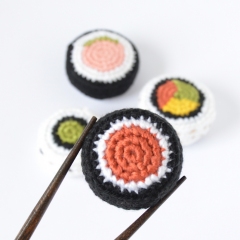 Sushi Rolls amigurumi pattern by Elisas Crochet