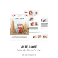 Viking Gnome amigurumi pattern by Elisas Crochet