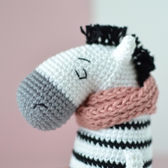 Zelda the Zebra amigurumi pattern by Elisas Crochet