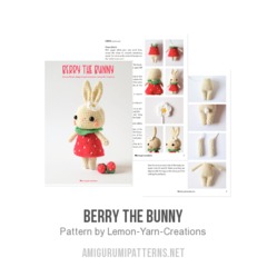 Berry the Bunny amigurumi pattern by Lemon Yarn Creations