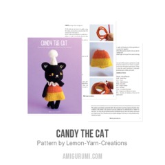 Candy the Cat amigurumi pattern by Lemon Yarn Creations