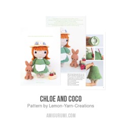 Chloe and Coco amigurumi pattern by Lemon Yarn Creations