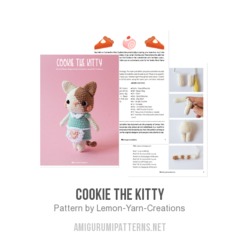 Cookie the Kitty amigurumi pattern by Lemon Yarn Creations