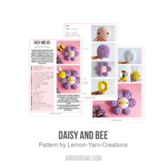 Daisy and Bee amigurumi pattern by Lemon Yarn Creations