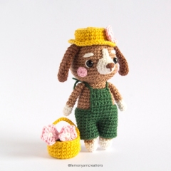 Dewey the Doggy amigurumi pattern by Lemon Yarn Creations