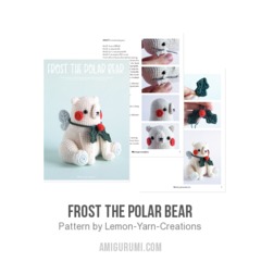 Frost the Polar Bear amigurumi pattern by Lemon Yarn Creations