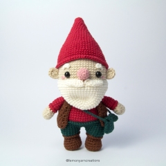 Gwydion and Fungi amigurumi pattern by Lemon Yarn Creations