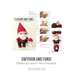 Gwydion and Fungi amigurumi pattern by Lemon Yarn Creations