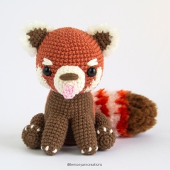 Hazel the Red Panda amigurumi pattern by Lemon Yarn Creations