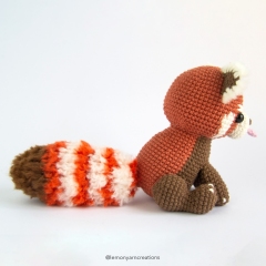 Hazel the Red Panda amigurumi by Lemon Yarn Creations