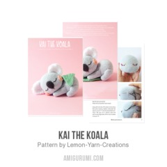 Kai the Koala amigurumi pattern by Lemon Yarn Creations
