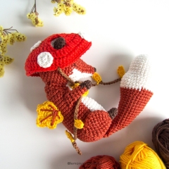 Maple the Red Fox amigurumi pattern by Lemon Yarn Creations