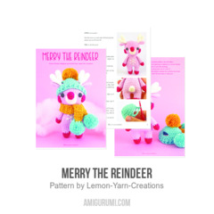 Merry the Reindeer amigurumi pattern by Lemon Yarn Creations