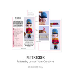 Nutcracker amigurumi pattern by Lemon Yarn Creations