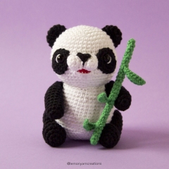 Poe the Little Panda amigurumi pattern by Lemon Yarn Creations