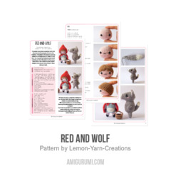 Red and Wolf amigurumi pattern by Lemon Yarn Creations