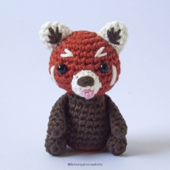 Ruby the Red Panda amigurumi by Lemon Yarn Creations