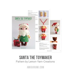 Santa the Toymaker amigurumi pattern by Lemon Yarn Creations